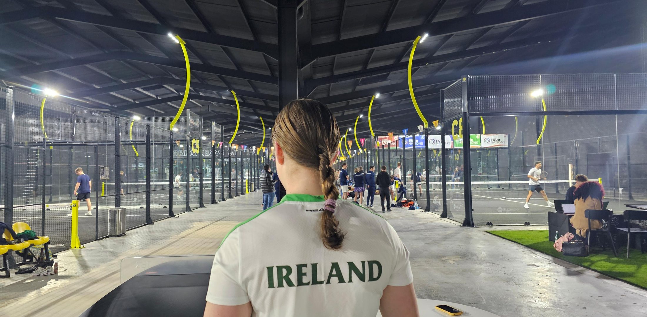 Anna Zuka in her Ireland jersey at the Four Nations