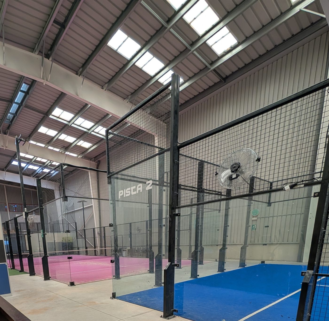 Training courts during the block with Juan Cabrera