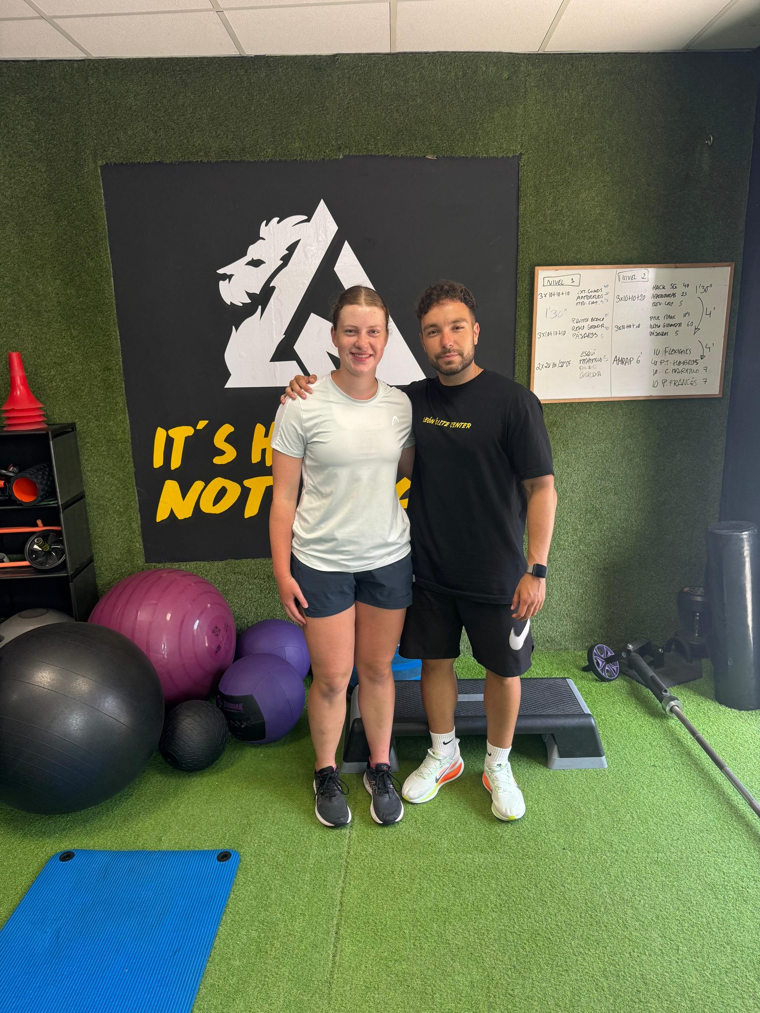 In the gym with Javi at the León Elite Centre